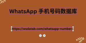 WhatsApp 手机号码数据库