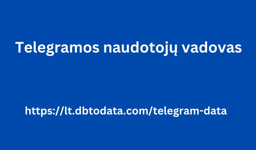 Telegramos naudotojų vadovas