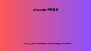 WhatsApp 号码数据