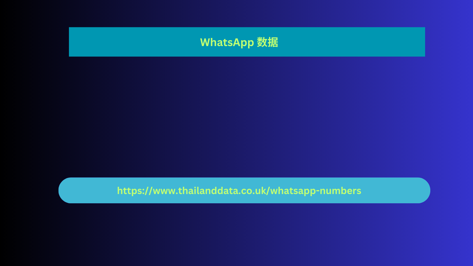 WhatsApp 数据